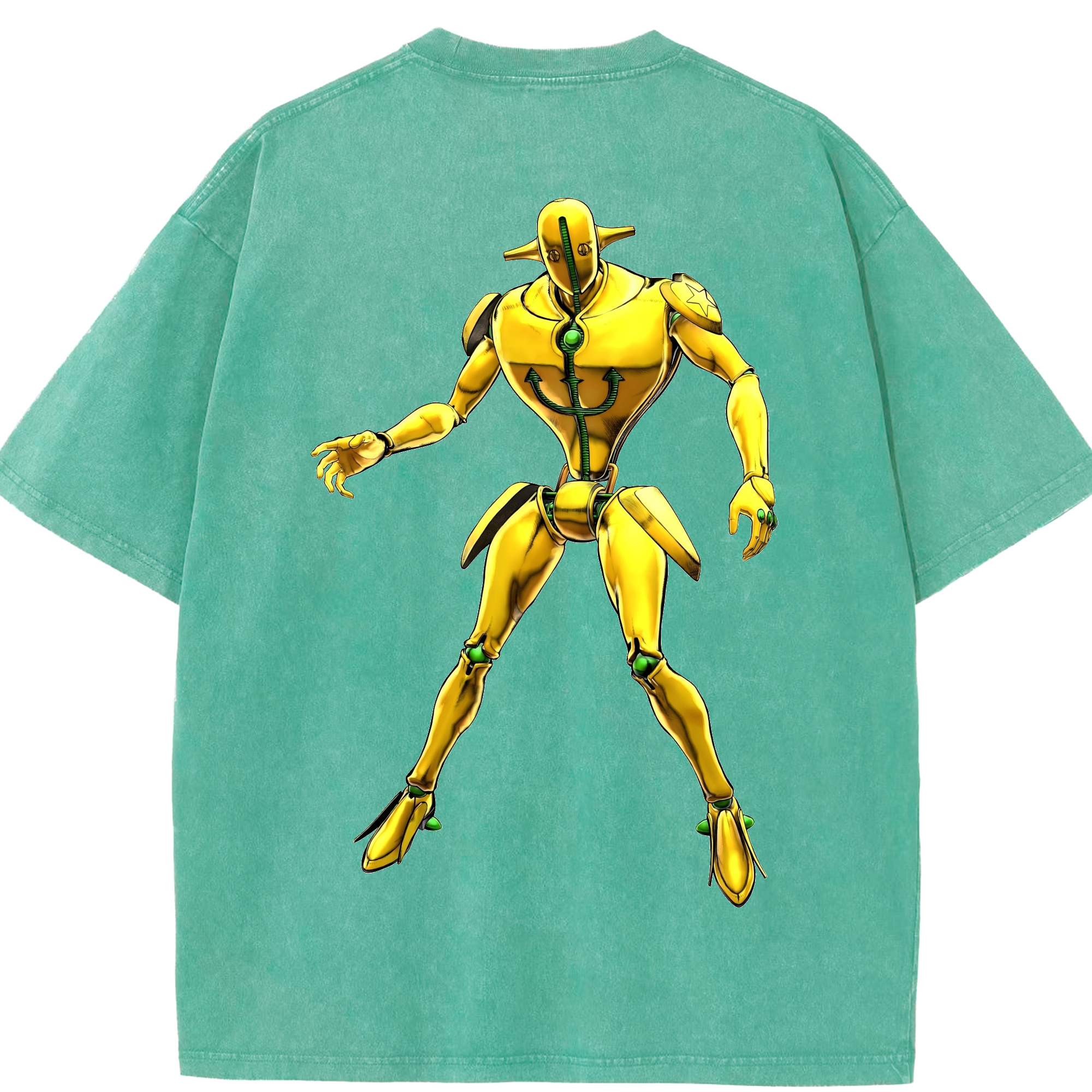 （画像用） ジョジョの奇妙な冒険 JoJo's Bizarre Adventure 綿100% ヴィンテージ風 半袖Tシャツ（背面プリント）